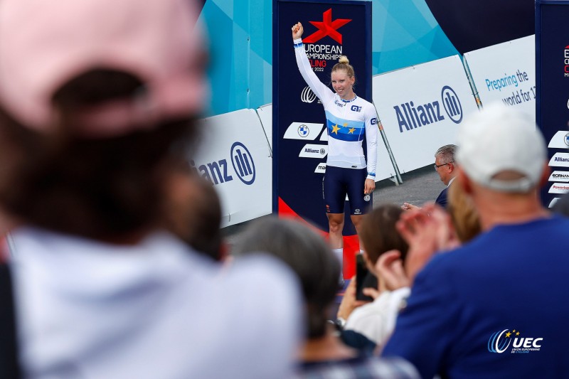 European Championships Munich 2022 - 2022 UEC Road Elite European Championships - Women's Road Race - 21/08/2022 - Lorena Wiebes (NED) - photo Luca Bettini/UEC/SprintCyclingAgency?2022